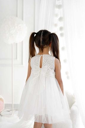 لباس سفید بچه گانه توری KALİNKA KİDS WEAR - کد 940059096