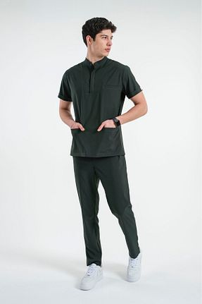 ست بالاتنه و پائین تنه سبز مردانه بافتنی LİZY STORE - کد 939957442