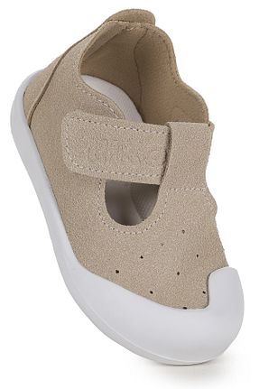 کفش اسنیکر بژ بچه گانه چسبی Kiko Kids - کد 832497686