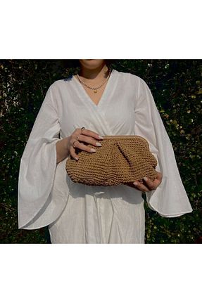 کیف دستی قهوه ای زنانه ابعاد بزرگ bygothicas - کد 834080887