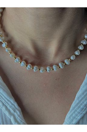 گردنبند استیل ( فولاد ) زرد زنانه استیل (فولاد) LEROSY CO - کد 939831791