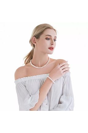 گردنبند مروارید سفید مروارید آب شیرین Liv İnci - کد 939990782