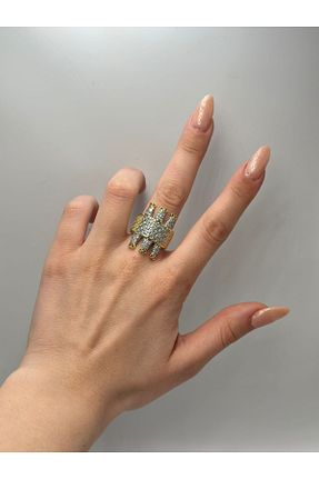 انگشتر جواهر طلائی زنانه زیرکن MyladyAccessoriess - کد 939991205