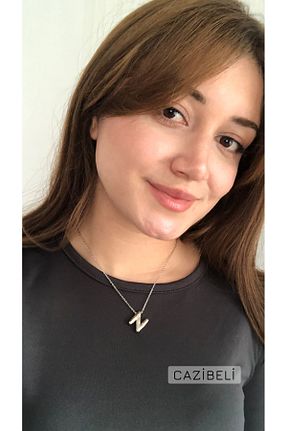 گردنبند جواهر زنانه آهن Cazibeli - کد 901439094