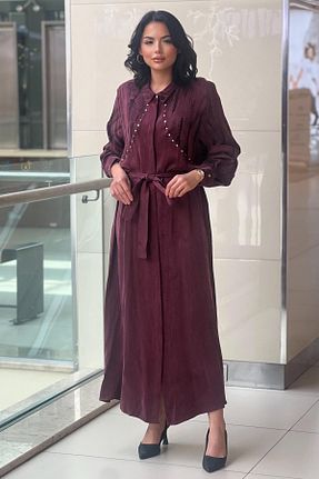 لباس حجاب زرشکی زنانه Relaxed Ghisa - کد 919856398