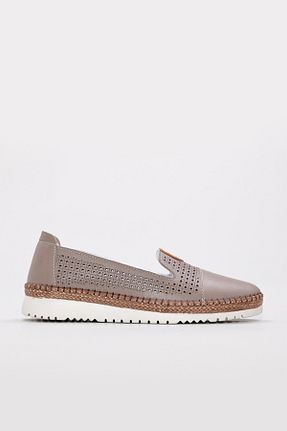 کفش کژوال قهوه ای زنانه چرم خالص Fast Step - کد 799286791