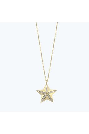 گردنبند طلا طلائی زنانه 14 عیار Altınbaş - کد 924329254