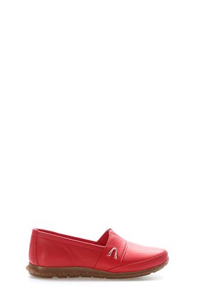 کفش کژوال قرمز زنانه چرم خالص Fast Step - کد 36406450