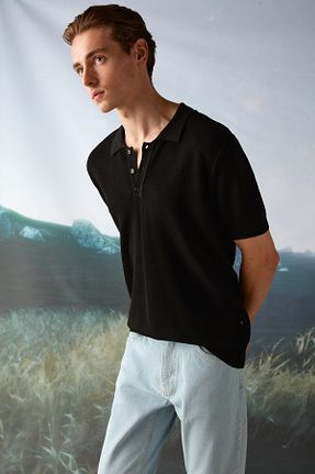 پلیور مشکی مردانه ساده Tween - کد 371262362
