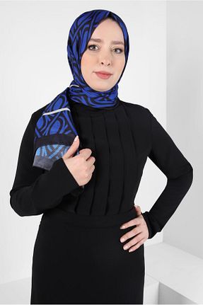 شال سرمه ای زنانه پلی استر Alvina - کد 817772140