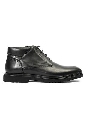 بوت / نیم بوت مشکی مردانه چرم خالص Greyder - کد 381986067