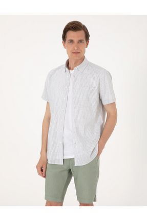پیراهن سبز مردانه رگولار Pierre Cardin - کد 940056208