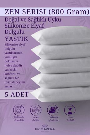بالش سفید Silikon Primavera Home - کد 806347627