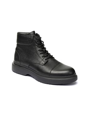 بوت / نیم بوت مشکی مردانه چرم خالص Greyder - کد 761323728