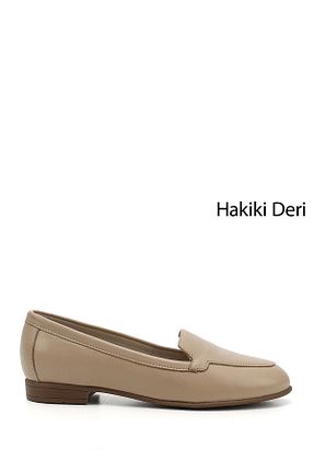 بابت بژ زنانه چرم خالص GÖNDERİ(R) - کد 157646420
