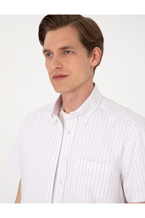 پیراهن سفید مردانه رگولار Pierre Cardin - کد 940057604