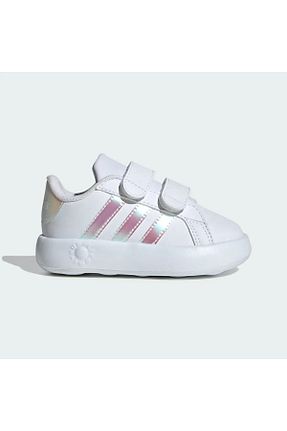 کفش تنیس سفید بچه گانه پارچه ای adidas - کد 826880447