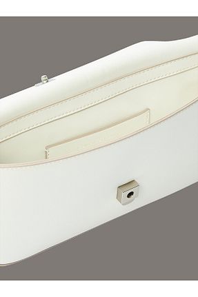 کیف دوشی سفید زنانه چرم مصنوعی Calvin Klein - کد 940057785