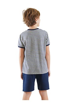 ست بالاتنه و پائین تنه طوسی بچه گانه بافت Denokids - کد 898689706