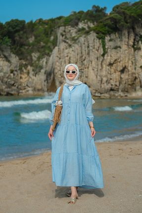 لباس آبی زنانه بافتنی LOCCO - کد 940059616