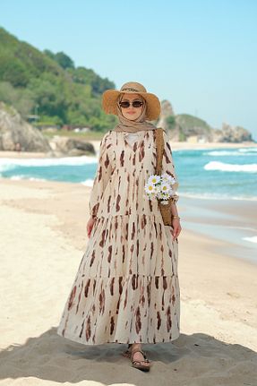 لباس قهوه ای زنانه بافتنی LOCCO - کد 940060922