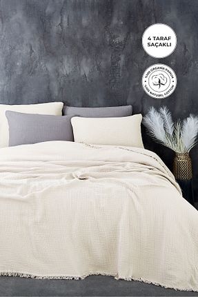 روتختی تکنفره سفید پنبه ای Evlen Home Collection - کد 832815156