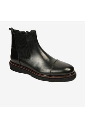 بوت / نیم بوت مشکی مردانه چرم خالص Greyder - کد 858672560