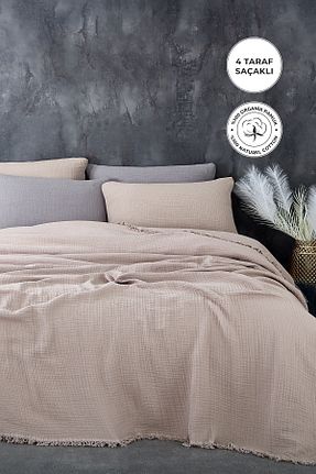 روتختی سایز بزرگ بژ 240 x 260 Evlen Home Collection - کد 832810757