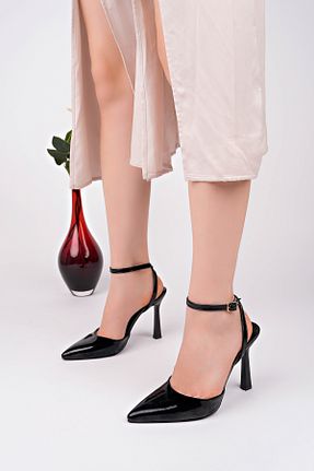 کفش پاشنه بلند کلاسیک مشکی زنانه چرم مصنوعی pasyone - کد 940098297