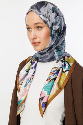 شال آبی زنانه پنبه ای Mooncorn - کد 940100319