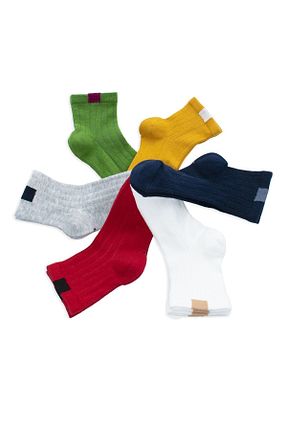 جوراب قرمز بچه گانه پنبه ای Belyy Socks - کد 89838327