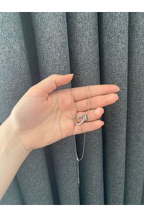 گردنبند استیل ( فولاد ) طوسی زنانه استیل (فولاد) DİAPANTE - کد 932481633