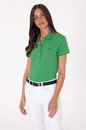 پولوشرت سبز زنانه پنبه ای U.S. Polo Assn. - کد 940126838