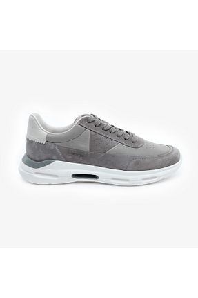 کفش اسنیکر طوسی مردانه چرم اصل Greyder - کد 920017694