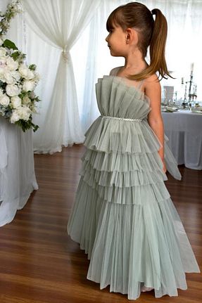 لباس مجلسی و فارغ التحصیلی سبز بچه گانه دانتل LEON CLUB - کد 813602789
