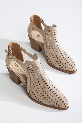 بوت / نیم بوت بژ زنانه جیر MS SUGAR SHOES - کد 901545160