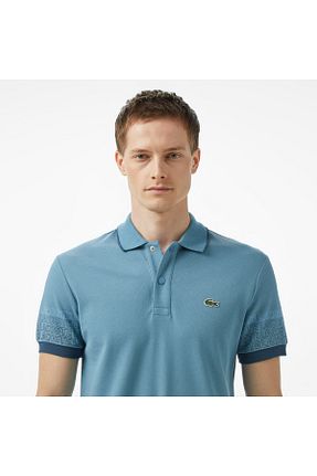 پولوشرت آبی مردانه پنبه ای Lacoste - کد 940146354