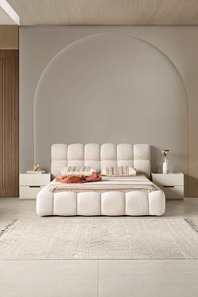تختخواب جک دار بژ دو نفره Mintsleep - کد 904599494