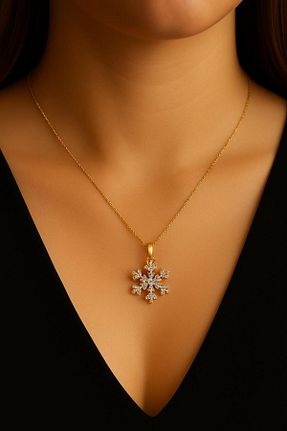 گردنبند جواهر زرد زنانه برنجی Arzu Butik - کد 940168359
