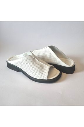 دمپائی بژ زنانه چرم خالص TwoEgoist - کد 940170915