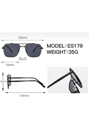 عینک آفتابی قهوه ای زنانه 55 Escales - کد 940145007