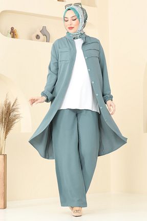 ست بالاتنه و پائین تنه حجاب رنگی زنانه Relaxed Modaselvim - کد 940209401