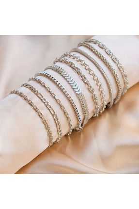 دستبند جواهر متالیک زنانه فلزی Marchen Collection - کد 939997202