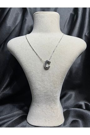گردنبند استیل ( فولاد ) طوسی زنانه استیل ضد زنگ Fam&Co Jewelry - کد 940204717