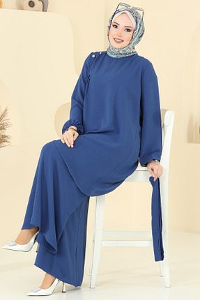 ست بالاتنه و پائین تنه حجاب رنگی زنانه Asimetrik Modaselvim - کد 940207255