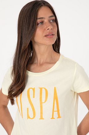 تیشرت زرد زنانه رگولار U.S. Polo Assn. - کد 940200816