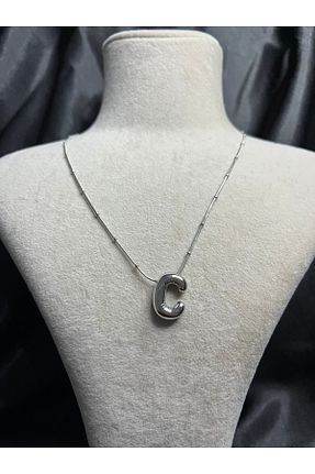گردنبند استیل ( فولاد ) طوسی زنانه استیل ضد زنگ Fam&Co Jewelry - کد 940204717