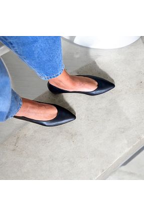 بابت مشکی زنانه چرم خالص NEVE SHOES - کد 940193432