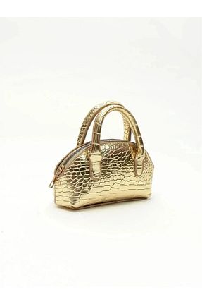 کیف دوشی طلائی زنانه چرم مصنوعی Mercan - کد 837968516