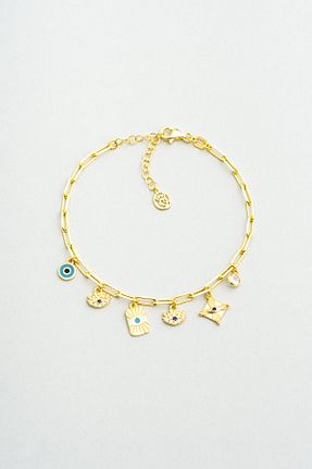 دستبند نقره زرد زنانه 925 عیار So Chic - کد 940247469